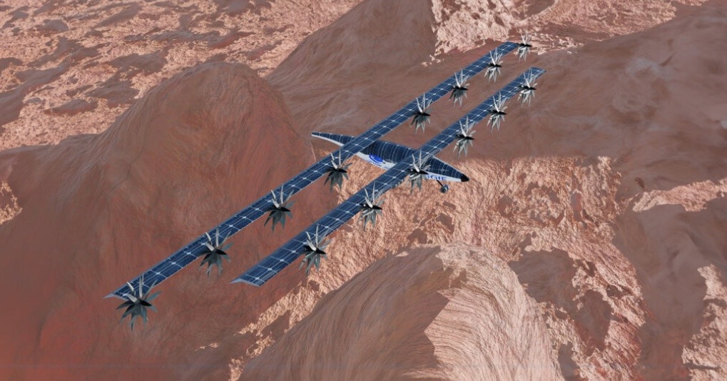Explorando Marte com o avião solar MAGGIE
